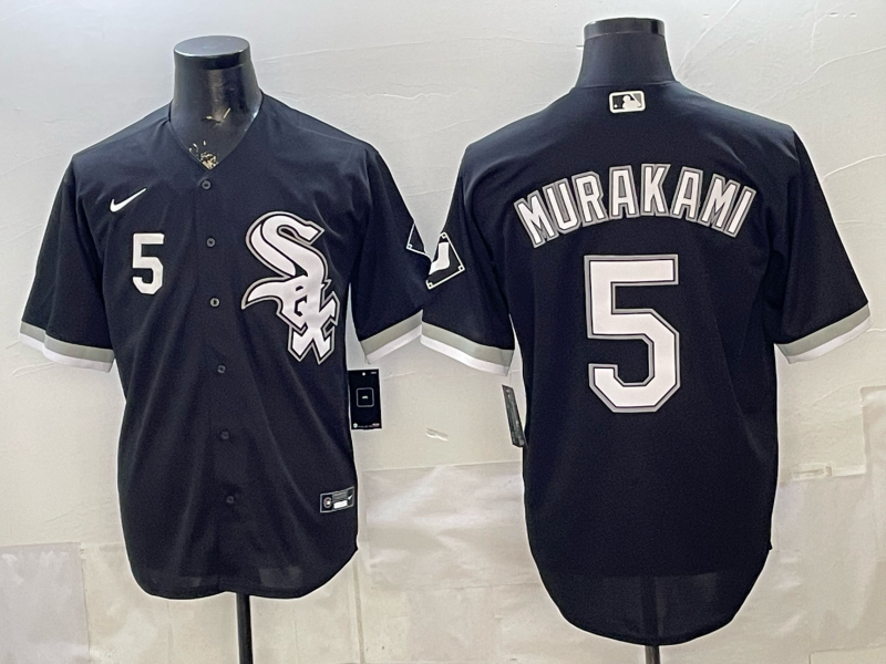 2026 Men Nike Chicago White Sox #5 Murakami black MLB Jersey 0410007